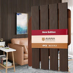Avana Acoustic Wood Wall Panels – 93.2x11.25 Inch Panels – Fits 94x12 Layout – by AvanaHome