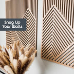SnugLife 2 Pcs Wood Mountain Wall Art - Image 8