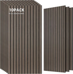 TO-TH Wood-Look Acoustic Wall Panels, 10 Pack 47.2” x 23.6” Acoustic Panels by TO-TH