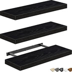 QEEIG Floating Shelves for Wall Bathroom Shelf Bedroom Kitchen Living Room - Image 9