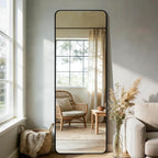 Delma Full Length Mirror, Wall Mounted, Freestanding or Leaning, Rounded - Image 9