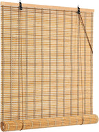 28x72 Inch Bamboo Blinds for Interior Windows, UV Protection Roman Bamboo by IMSGVIFO