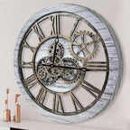 The B-Style Large Wall Clock 24 inch Moving Gear Wall Clock Oversized Vintage by TheB-StyleTB