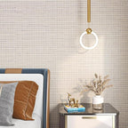 FunStick 16"x240" Thick Beige Wallpaper Peel and Stick Modern Grasscloth - Image 2