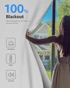 Sumobaby Blackout Curtains for Bedroom 36"x48" Portable No Drill Black Out - Image 2