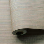 YXTII 20.8" x 393.7" Peel and Stick Wallpaper Grasscloth, Thick Brown Textured by YXTII
