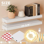 BAMEOS Floating Shelves with LED - Image 2