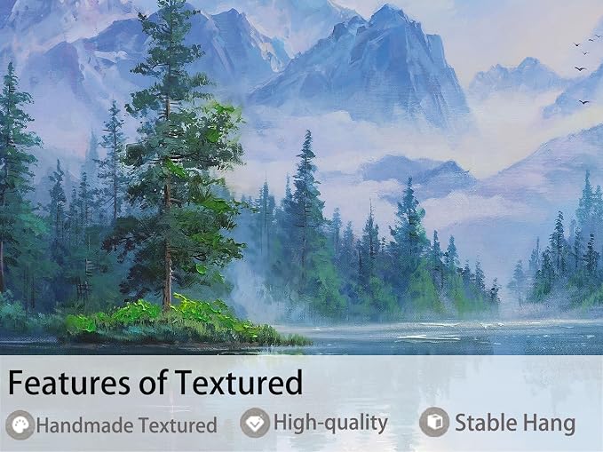 Ardemy Forest Landscape Canvas Painting 48"x24" - Image 3