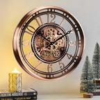 CLXEAST 21 Inch Moving Gear Wall Clock by CLXEAST