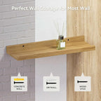 Boswillon 55.1 Inches Long Floating Shelves, 2 Set Rustic Wall Shelf - Image 6
