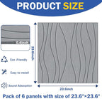 6 PCS Acoustic Panels, 23.6x23.6'' Self-Adhesive Soundproof Wall Panels - Image 7