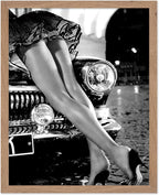 Poster Master Sexy Legs on Classic Car Poster by PosterMaster