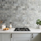 AULIGET 100 Piece Mountain Rock Peel and Stick Backsplash Wall Tiles, Laundry - Image 2