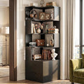 Armocity Corner Bookshelf with Drawers, 7 Tier Corner Book Shelf Display by Armocity