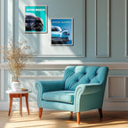 CSLGQGV Car Poster Vintage Racing Car Wall Art Supercar Canvas Prints Painting - Image 6
