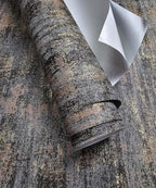 Black Gold Textured Wallpaper Distressed Industrial Metallic Peel and Stick - Image 2