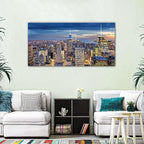 Extra Large New York City Wall Art NYC Skyline Office Wall Decor Sunset - Image 2