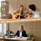 TO-TH Wood-Look Acoustic Wall Panels, 10 Pack 47.2” x 23.6” Sound Panels - Image 4