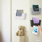 YOHOM Adhesive File Holder Plastic Document Folder Door No Drilling Mount Mail - Image 4