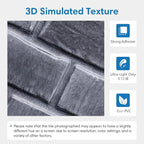 COMSTICKC 3D Faux Brick Wall Panels Peel and Stick Tiles, Small Size Thin PVC - Image 4