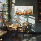 SERIMINO Spring Wildflower Wall Art, Nature Botanical Floral Large Artwork - Image 3