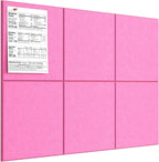 MaxGear Large Cork Board for Wall 36" x 24", 6 Pack Felt Wall Tiles by MaxGear