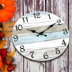 CHYLIN Wall Clock Silent Non Ticking Wall Clocks Battery Operated, Rustic - Image 7