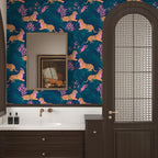 BOKEBEVE Extra Long Wallpaper Peel and Stick Vintage Tropical Tiger Contact - Image 2