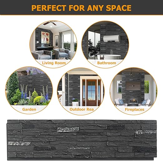 ROOMTEC 1-Pack Faux Stone Wall Covering Panels - Image 6