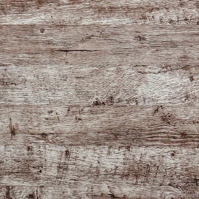 Dimoon 236"x17.7" Wood Stick and Peel Wallpaper Dark Grey Brown Wood Contact by DIYYOURMOON