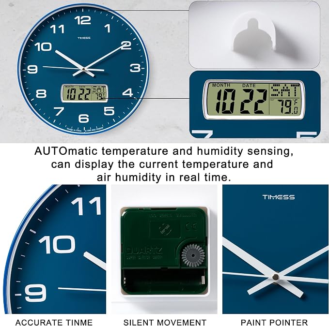 TIMESS Wall Clock, Ideal Modern Home, Office Decor - Image 5
