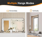 Delma Black Framed Bathroom Vanity Mirror - Image 7
