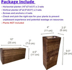LaLaGreen Wood Planter Box for Plants Wooden Hanging Wall Planters for Indoor - Image 2
