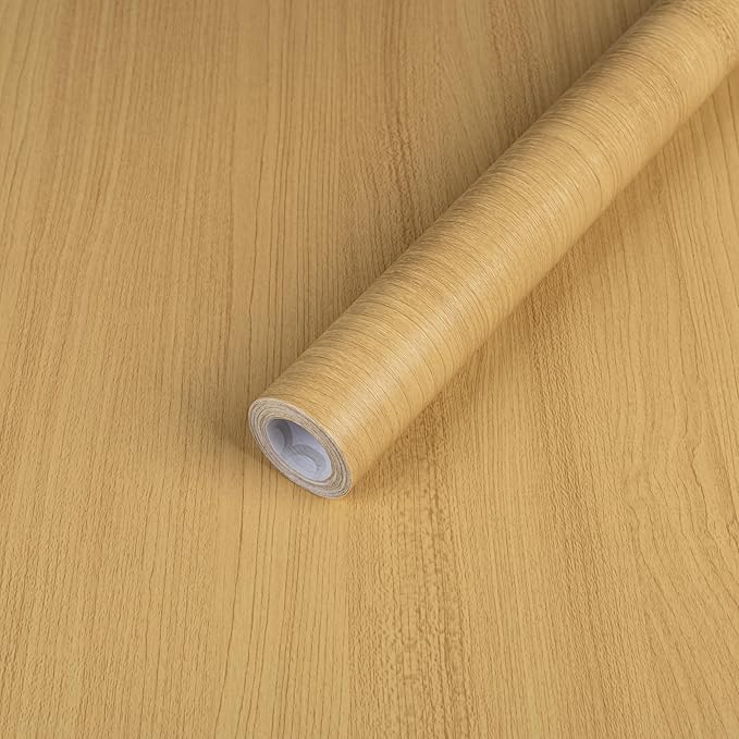 Abyssaly Light Wood Contact Paper Natural Wood Peel and Stick Wallpaper Self by Abyssaly