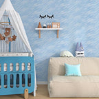 ReWallpaper Blue Velvet Wallpaper Peel and Stick Modern Textured Blue Contact - Image 3