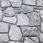 COMSTICKC 3D Faux Stone Wall Panel Peel and Stick Wall Tiles, Ultra-Light Thin by COMSTICKCDECOR