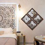 ZEXUIRU 4 Set. Rustic Wall Mirrors - Image 3