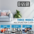 TXL 14.2"" Large Digital Wall Clock Battery Operated, Digital Clock Large - Image 7