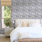 3D Faux Stone Wall Panels Peel and Stick, Stone-Look Textured Wall Sticker - Image 8