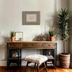 Framed Vintage Inspirational Wall Art, Minimalist There is No Place Like Home - Image 9