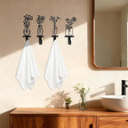 Decorative Wall Hooks, Metal Flowers Wall Decor - Image 5