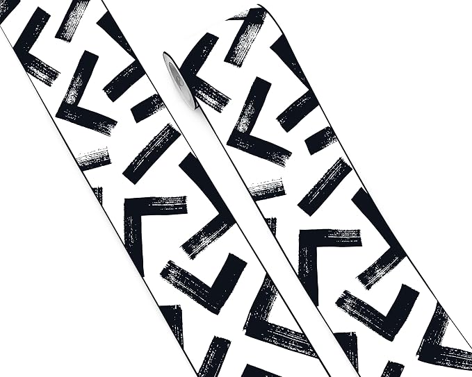 FLFK Black and White Design Wallpaper Border by FLFK