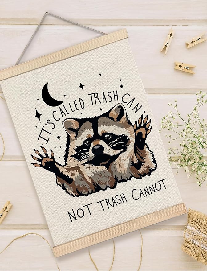 Foritho Funny Motivational Raccoon Poster Wall Art Framed, Gifts - Image 5