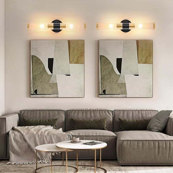 Black Gold Battery Operated Wall Sconces Set of 2, Rechargeable Wall Lights - Image 8