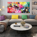 Graffiti Canvas Wall-Art for Living Room Large Size - Image 4