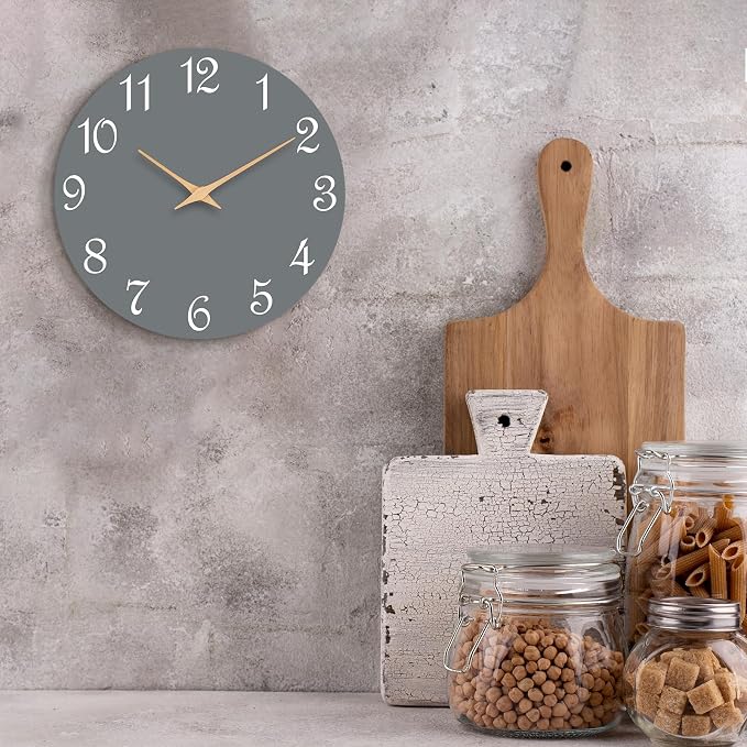 Roymnie Wall Clock 14 Inch, Modern Wall Clocks Battery Operated, Silent Non - Image 7