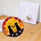 Two Cats in Love Seaside Wall Clock, Contemporary Easy to Read Decor - Image 6