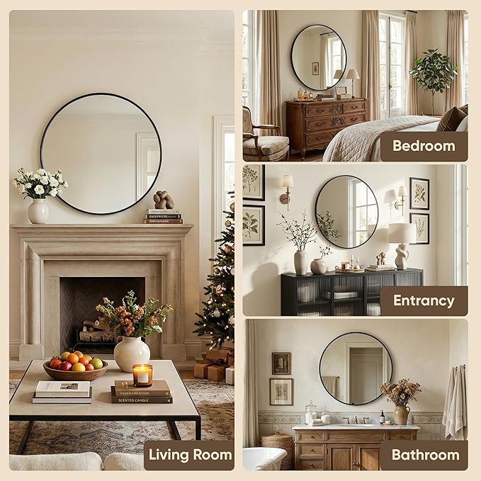 Antok 24 Inch 2PCS Round Mirror - Image 7