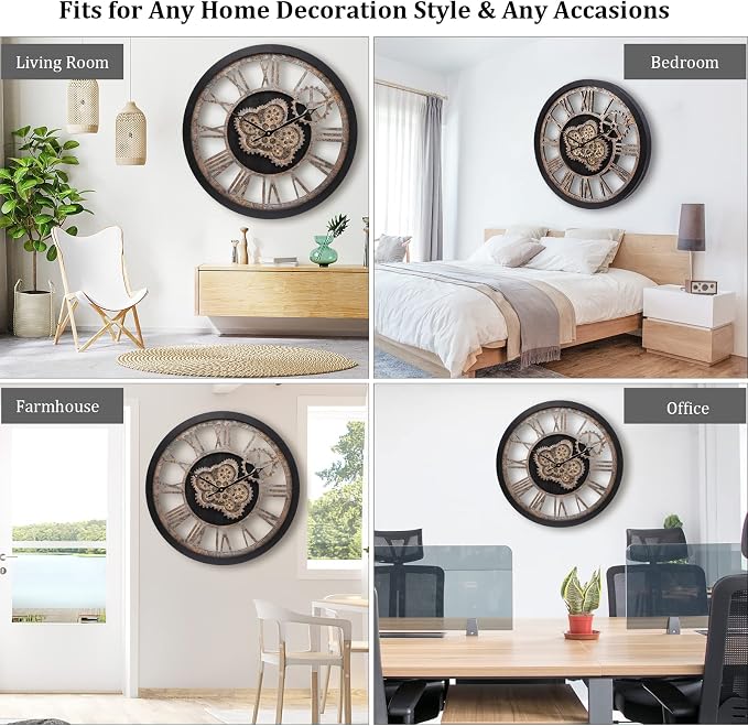 HOIBAI Large Wall Clock, Wall Clocks - Image 8
