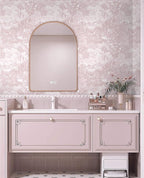 Heroad Peel and Stick Wallpaper Pink and White Vintage Forest Animals Floral - Image 4